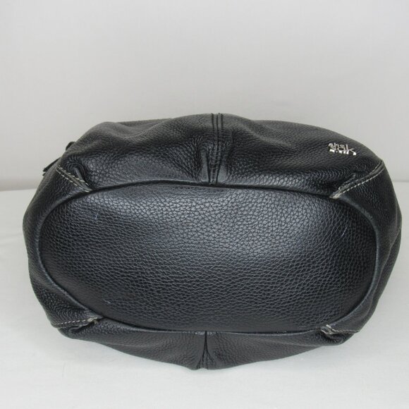 The Sak Black Pebbled Leather Hobo Style Shouder Bag Purse - Picture 5 of 9